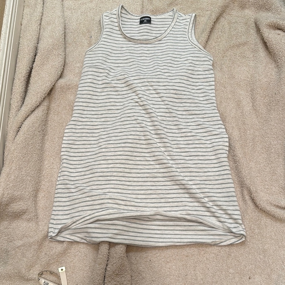 32 Degrees Gray Striped Dress